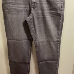 J Jill Light grey boyfriend jeans size 14p